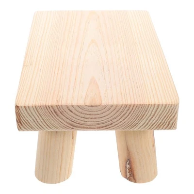  Kleiner Hocker Holz Tritthocker Kid Step Stool Hölzerner Fußhocker - Bild 1 von 4