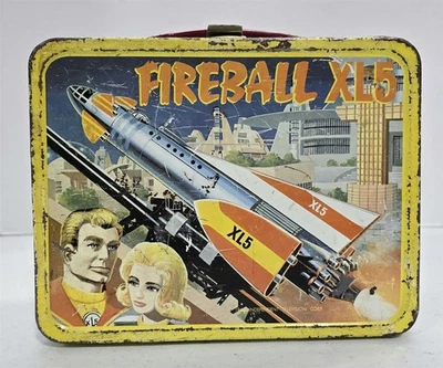 LONCHERA METÁLICA TERMO FIREBALL XL5 VINTAGE AÑOS 60  Foto 1 de 4