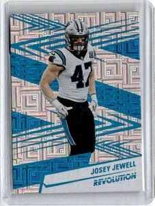 2025 Panini Revolution Teal Levels Josey Jewell 416/499 Carolina Panthers #187 - Picture 1 of 2