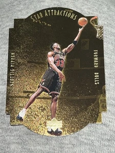 1997-98 Upper Deck Scottie Pippen GOLD Star Attractions #SA1 SSP SUPER RARE!! - Picture 1 of 7