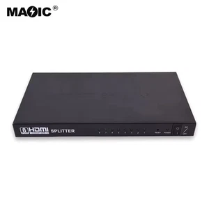 8 Port HDMI Splitter 4K 3D Multi Splitter Switcher Hub Box Pubs Shops School etc - Picture 1 of 2
