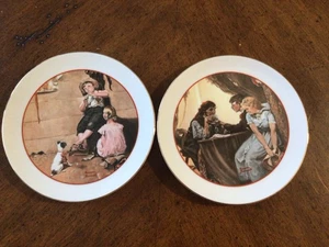 Two Norman Rockwell Collectible Decorative Plates From The Young Love Series - Picture 1 of 7