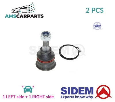 SUSPENSION BALL JOINT PAIR FRONT 41789 SIDEM 2PCS NEW OE REPLACEMENT - Image 1 of 4