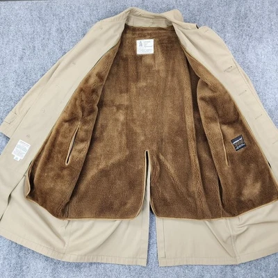 Abrigo antiniebla vintage London para hombre 40 beige regular trinchera forro de piel sintética extraíble Foto 1 de 4