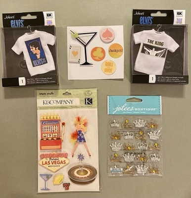 Lot of Elvis Presley Vegas King Stickers! Jolee’s Boutique, K & Company - Image 1 of 3
