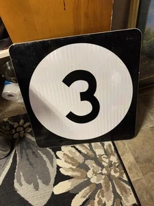 Gebrauchtes nicht mehr erhältliches New Jersey Route 3 Clifton Meadowlands Straßenschild Autobahn 24 x 24 - Bild 1 von 5