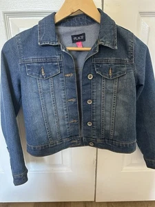Girls' Blue Denim Jean Jacket Children's Place, Size 7/8 Medium - Picture 1 of 6