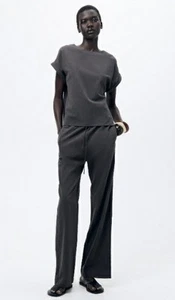 NWT Zara Pajama Pants Gray Sz S, ZW Collection - Picture 1 of 10