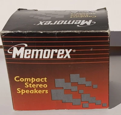 Juego de 2 altavoces estéreo compactos portátiles Memorex con cable negros mini EB 09560 Foto 1 de 4