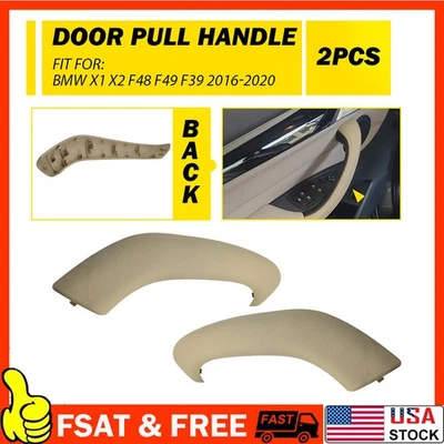 Cubierta de manija interior beige para BMW X1 X2 F48 F49 2016-2021 2 piezas Foto 1 de 4