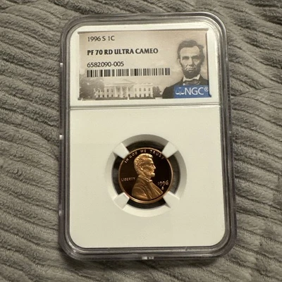 Monedas Lincoln Proof 1996 s, 1997 s, 1998 s, 1999 s Clasificadas NGC PF70RD Ultra Camafeo Foto 1 de 4