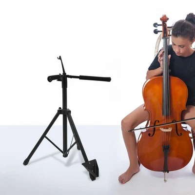 Foldable Tripod Cello Stand with Hook Holder Design US STOCK - Image 1 of 4