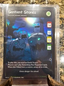 Neopets TCG - Sentient Stones 17/100 Holo Foil - The Haunted Woods - Picture 1 of 2