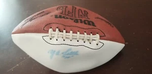 FÚTBOL AMERICANO WILSON YA TITTLE STAR LEGEND AUTÉNTICO FIRMADO A MANO AUTOGRAFIADO - Imagen 1 de 5