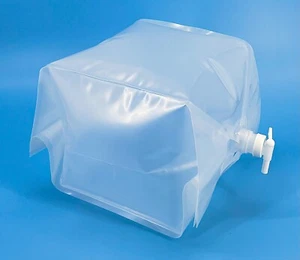 TWO 5.3 gallon 20L emergency water storage container collapsible with spigot - Picture 1 of 8