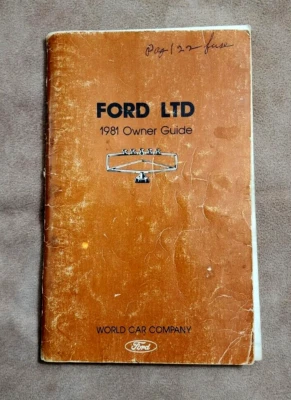 Ford LTD 1981 guía del propietario manual de instrucciones tercera generación familiar Truckster Foto 1 de 4