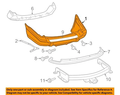 CHRYSLER OEM 01-03 Grand Cherokee Bumper Components-Bumper Cover TK66YBMAB Foto 1 de 2