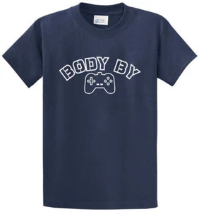 T-Shirt BODY BY Baumwolle bedruckt normale und große und große Größen - Bild 1 von 6
