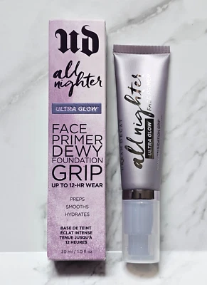 Urban Decay Ultra Glow Face Primer DEWY Foundation Grip (1 oz.) - Image 1 of 3