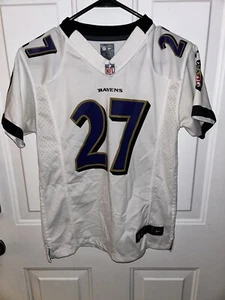 Baltimore Ravens Nike #27 Ray Rice NFL White On Field Jersey Sz Med - Picture 1 of 6