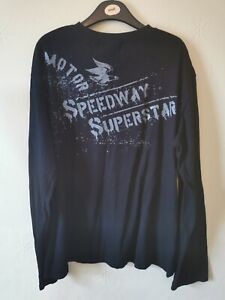Souled Out Speedway Superstars koszulka z długim rękawem graficzna duża czarna