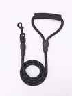 Popular Strong Nylon Black Rope Puppy Dog Lead Soft Grip Handle Fast Delivery