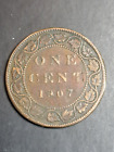 1907 Canada Large Cent King Edward Ii   Copper (Pb48)