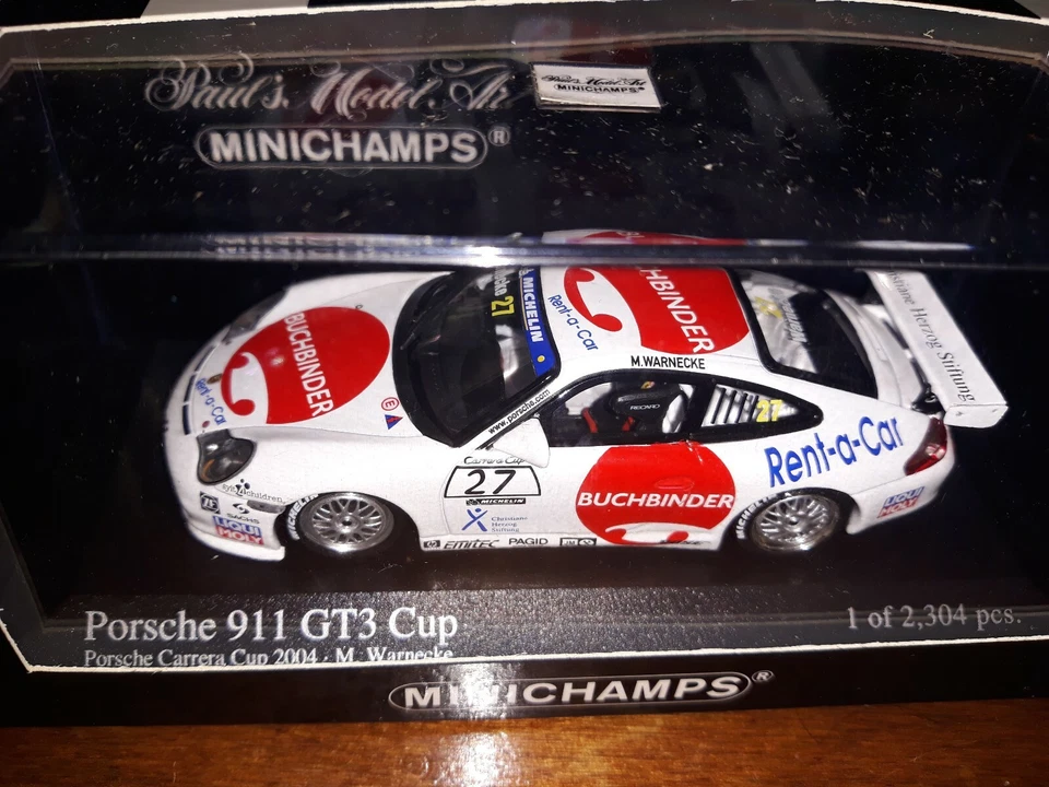 Minichamps 1/43 Porsche 911 GT3 Cup #27 Carrera Cup 2004 - Immagine 1 di 1