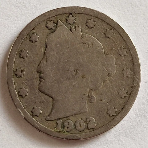1902 P Liberty  Nickel - 5 cent - $.05 Cover