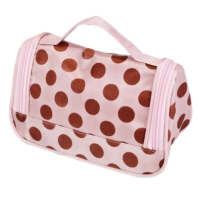 Bolso organizador de lavado de artículos de tocador bolsa de maquillaje para mujeres con espejo Foto 1 de 4