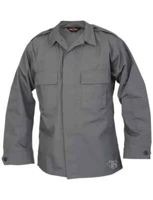 NEW TRU-SPEC RIP STOP LONG SLEEVE TACTICAL SHIRT 1374 LARGE REG GRAY - Image 1 of 2