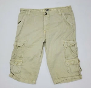 F.U.S.A.I. Boy's Size 16 Khaki Cargo Shorts 10 Pockets - Picture 1 of 8