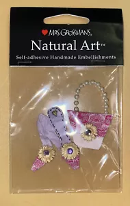 N.O.S. Mrs Grossmans NATURAL ART "LACE PURSE AND SHOES" Sticker Embellishments - Bild 1 von 8