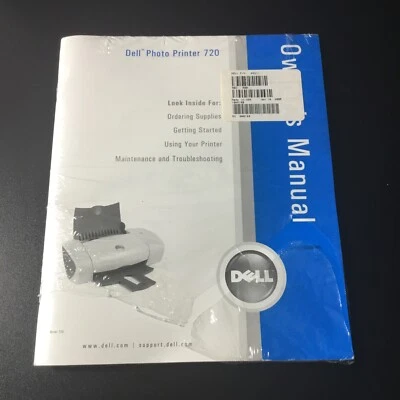 DELL 720 DIGITAL PHOTO INKJET COLOR PRINTER MANUAL Book Only - Image 1 of 4