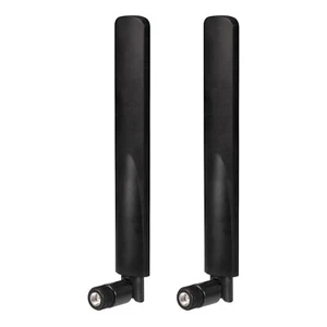 2pcs Antenne WiFi RP-SMA Antenne Double Bande 2,4GHz 5GHz pour PC PCI-E Réseau WiFi - Photo 1/12