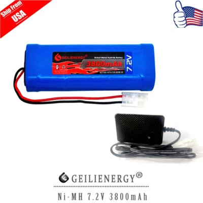 Новый 1шт 7.2V 3800mAh для Rc автомобильный аккумулятор + 1шт зарядное устройство Tamiya пульга - Изображение 1 из 4