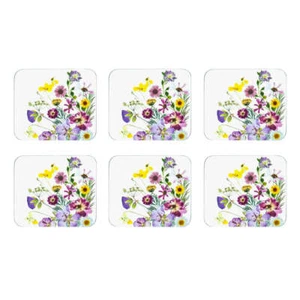 Ashdene Pressed Flowers Set Of 6 Coasters - Picture 1 of 2