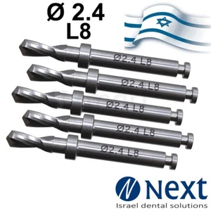 Lotx5 Surgical External Step pilot drill built-in stopper Ø2.4 L8 - Picture 1 of 3