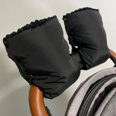 Зимние теплые перчатки прогулочная коляска перчатки кресло ручной муфты водонепроницаемый коляска черный - Изображение 1 из 3