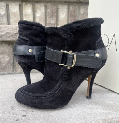 Botines de aguja de gamuza negros para mujer Joan & David Daeyvind 7,5 Foto 1 de 4