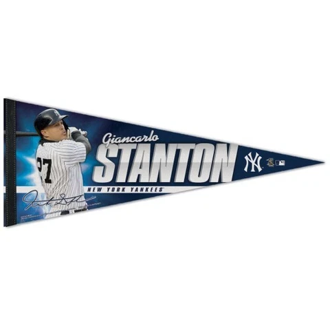 GIANCARLO STANTON NEW YORK YANKEES PREMIUM QUALITY PENNANT BANNER 12"X30" Cover