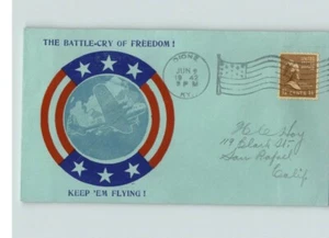WORLD WAR II Patriotic " The BATTLE CRY of FREEDOM! Keep 'Em FLYING!" 1942 - Picture 1 of 1