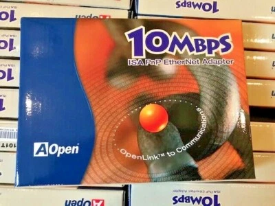 BRAND NEW RETAIL AOPEN ACER AON-101T ISA 16 BIT PnP ETHERNET CARD RJ45 RM3