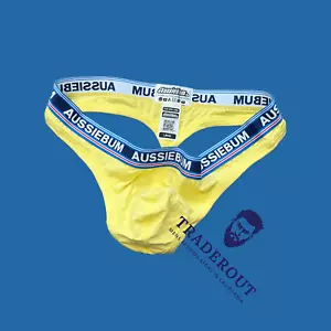 AussieBum Men Yellow icy pop G-string thong underwear Size S M L XL - Picture 1 of 4