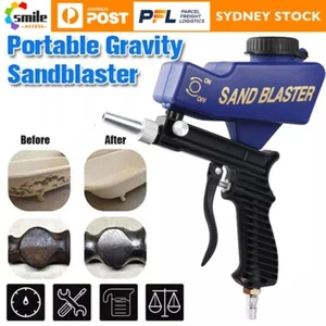 Portable Pneumatic Air Sandblasting Gun Hand-held Antirust Abrasive Sand Blaster - Picture 1 of 11