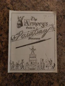 Guida Pittura Armory UNICA E RARA AD&D Miniatura RPG 1983 Manuale Pezzo Vintage - Foto 1 di 14