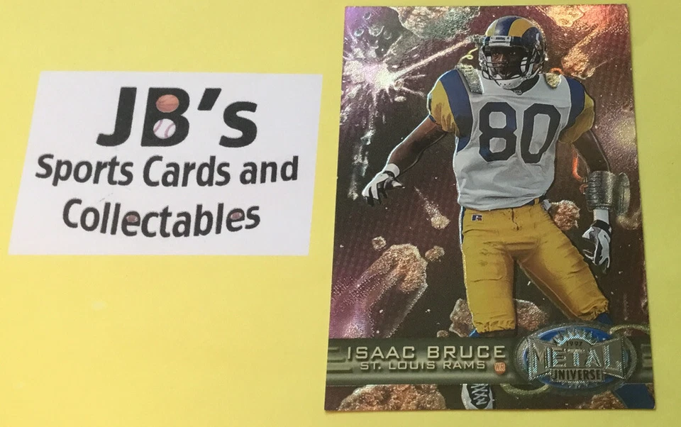 1997 Metal Universe Isaac Bruce Saint St Louis Los Angeles Rams - Image 1 of 1