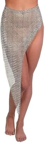 Chainmail Skirt 10 mm Aluminium Butted Chainmail Skirt LARP Cosplay Costume - Picture 1 of 9