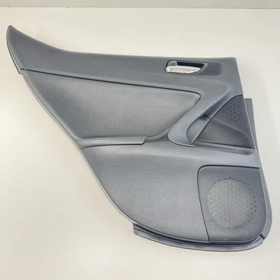 08-14 Cubierta del panel de la puerta trasera izquierda Lexus IS F negro con costuras azules OEM Foto 1 de 4