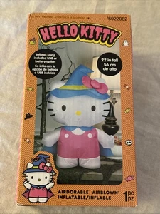 New Hello Kitty Halloween Witch USB Or Battery Inflatable In Original Box - Picture 1 of 6